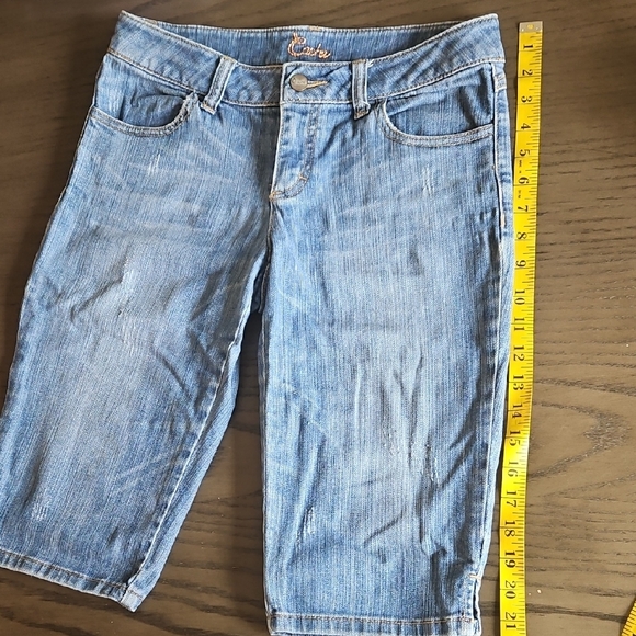 Cache‎ Blue Denim Bermuda Shorts Sz 2 - Picture 5 of 10
